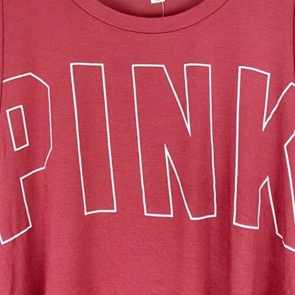 3/$25 🍄 PINK Super Soft Side Tie Crop Tank Size XS - Picture 2 of 8